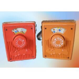 Vintage Fisher Price Pocket Radio Music Box Lot: Jack & Jill -My Name is Michael